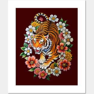 Japanese Tiger Tattoo Posters and Art